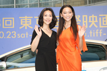 映画祭大使の木村佳乃とグリーンアンバサダーの杏