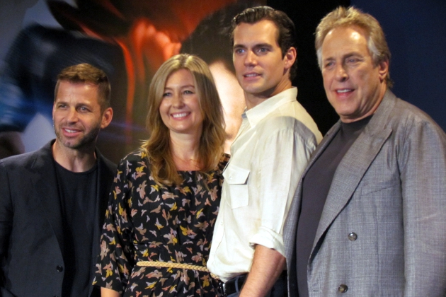 Z・スナイダー監督、D・スナイダー、ヘンリー・カヴィル、C・ローブン