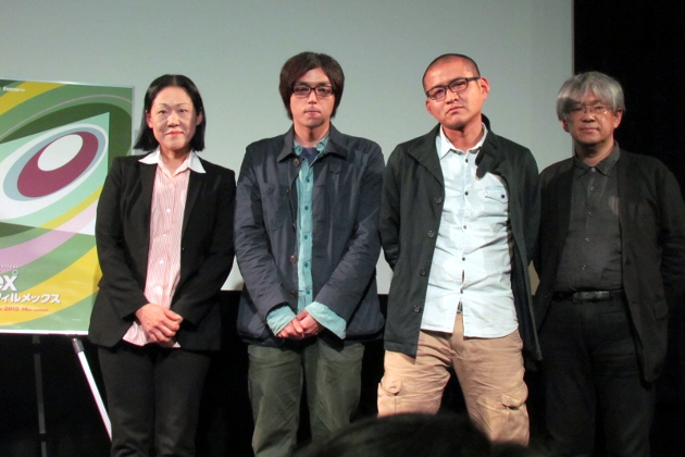 （左から）林ディレクター、吉田監督、松林監督、市山ディレクター