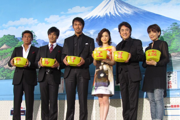 銭湯で映画をアピール